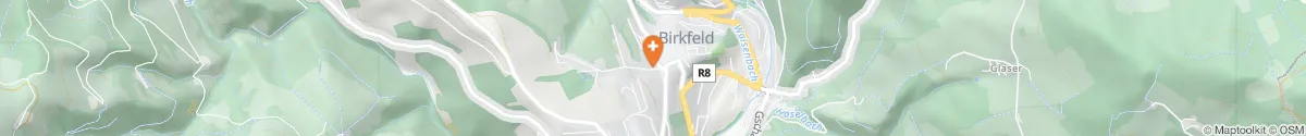 Kartendarstellung des Standorts für St. Petrus Apotheke Birkfeld in 8190 Birkfeld